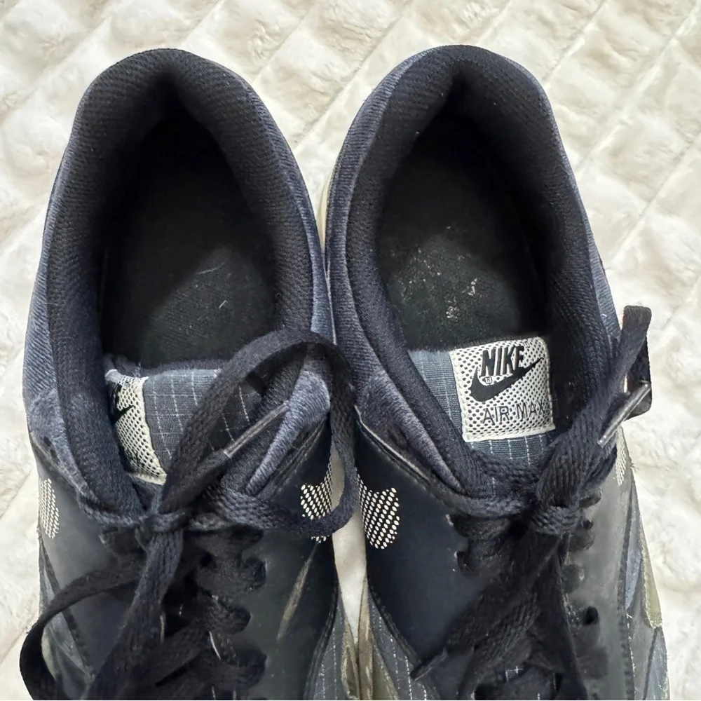 Nike Men's 11.5 Air Max 1 SE Black & Olive Green Shoes Sneakers A01021-200